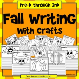 Fall Writing Prompts with Crafts or Coloring Pages