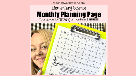Planning Your Whole Month of Science in 5 Minutes!