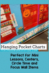 Hanging Pocket Charts: Teacher Hack
